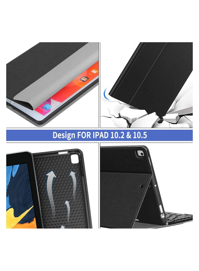 ELTRAZONE Keyboard Case for iPad 9th Generation (2021)/8th Gen/7th Gen 10.2 Inch, Detachable Wireless with Pencil Holder Stand Folio Keyboard Cover for New iPad 9th Gen/8th Gen/7th Gen 10.2” - Image 5