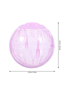 POPETPOP POPETPOP Hamster Exercise Ball, 3PCS 3.54inch Plastic, Running Toys for Small Animals, Reduce Boredom & Increase Activity, Random Color  - Image 3