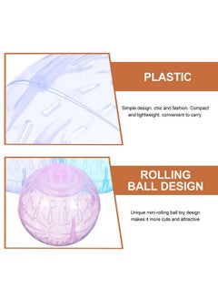 POPETPOP POPETPOP Hamster Exercise Ball, 3PCS 3.54inch Plastic, Running Toys for Small Animals, Reduce Boredom & Increase Activity, Random Color  - Image 4