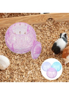 POPETPOP POPETPOP Hamster Exercise Ball, 3PCS 3.54inch Plastic, Running Toys for Small Animals, Reduce Boredom & Increase Activity, Random Color  - Image 2