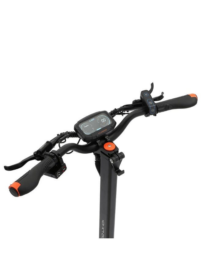 كي يو جي أو أو سكوتر كهربائي KUGOO LX10+ بمحركين بقوة 2×1400 واط بطارية 60 فولت 20.8 أمبير سرعة قصوى تصل إلى 75 كم/ساعة مدى قيادة يصل إلى 100 كم إطارات هوائية 10 إنش نظام تعليق مزدوج فرامل قرصية هيدروليكية شاشة LCD هيكل قابل للطي يتحمل حتى 150 كجم لون أسود - Image 3