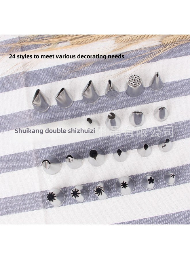 304 Stainless Steel Laser Welding Piping Mouth Rose Grass Round Hole Carnation Cream Nozzle-Color:39 Lotus Mouth  - Image 3