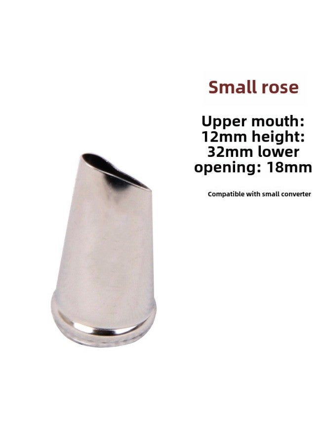304 Stainless Steel Laser Welding Piping Mouth Rose Grass Round Hole Carnation Cream Nozzle-Color:39 Lotus Mouth  - Image 5