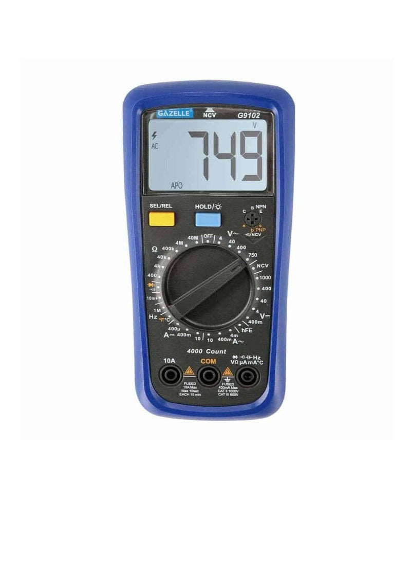 Gazelle Gazelle G9102 Digital Multimeter, CAT III 600V, 10A  - Image 1