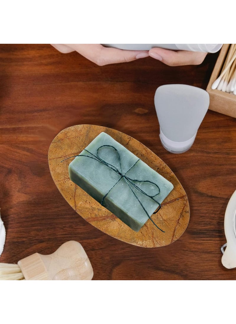 Hashcart Hashcart Natural Stone Soap Dish  Soap Tray Soap Case Bath Accessories  Soap Dishes for Bar Soap  Soap Dish for Shower Soap Bar Case  - Image 3