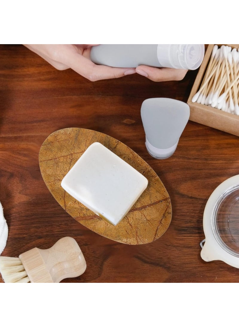 Hashcart Hashcart Natural Stone Soap Dish  Soap Tray Soap Case Bath Accessories  Soap Dishes for Bar Soap  Soap Dish for Shower Soap Bar Case  - Image 1