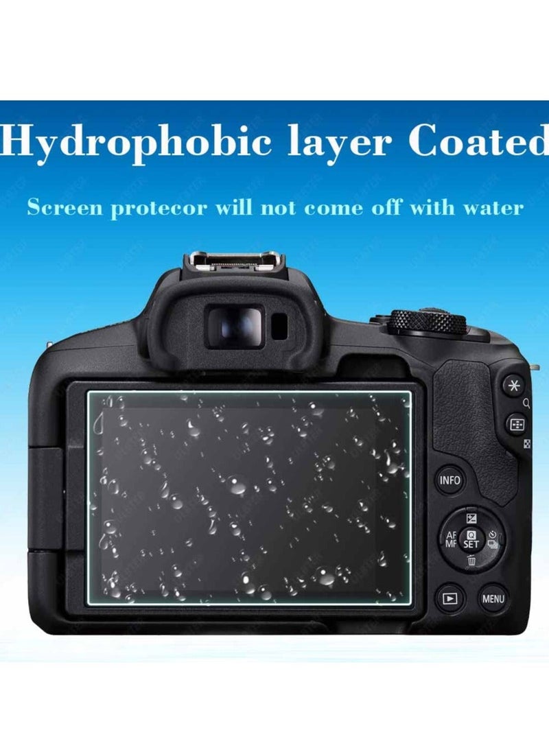 Tempered Glass Screen Protector, Screen Protector for Canon EOS R6 R50 EOS R8 EOSR5, Anti-Scrach Anti-Fingerprint Anti-Bubble, [0.3mm 2.5D High Definition 9H] [3 Pack]