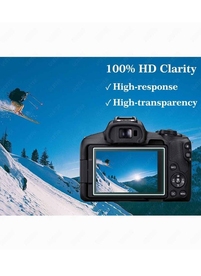 Tempered Glass Screen Protector, Screen Protector for Canon EOS R6 R50 EOS R8 EOSR5, Anti-Scrach Anti-Fingerprint Anti-Bubble, [0.3mm 2.5D High Definition 9H] [3 Pack]