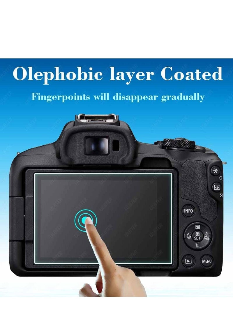 Tempered Glass Screen Protector, Screen Protector for Canon EOS R6 R50 EOS R8 EOSR5, Anti-Scrach Anti-Fingerprint Anti-Bubble, [0.3mm 2.5D High Definition 9H] [3 Pack]