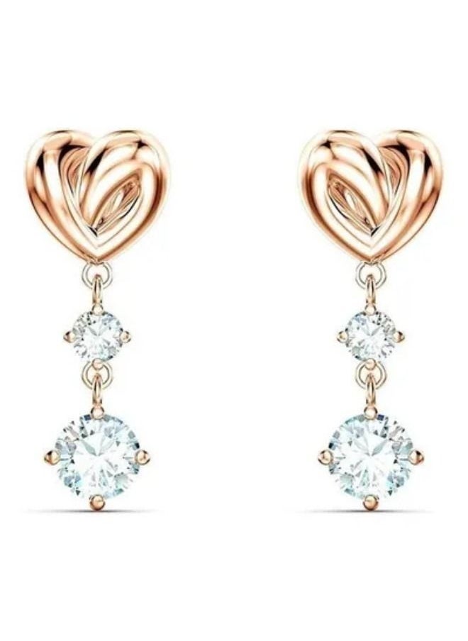 Chomel - Lifelong Heart Romantic Knotted  Earrings - Image 1
