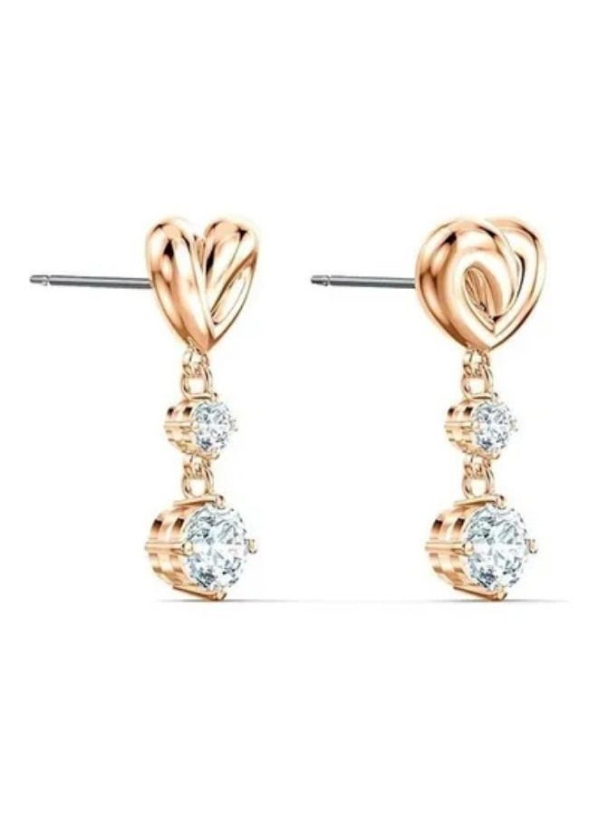 Chomel - Lifelong Heart Romantic Knotted  Earrings - Image 1