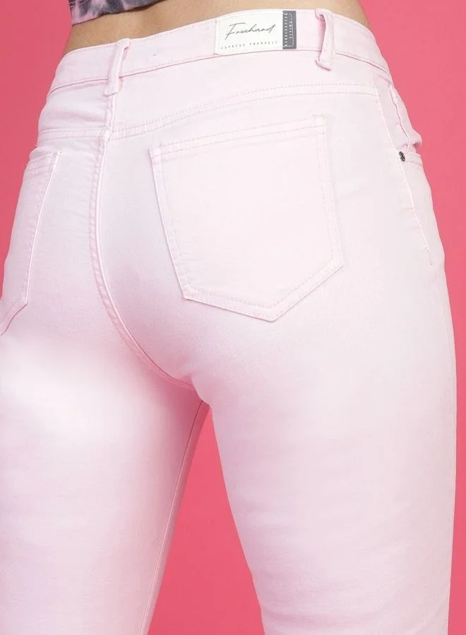 Freehand  Women Skinny Fit Solid Mid Rise Jeans  | Best Price UAE