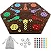 Medikaison Large 20 Inches Wahoo Marble Board Game 4 and 6 Players 2 Sided Painted Thicken Wooden Dice Marbles Game for Family Friends Party Game Nights - Image 2