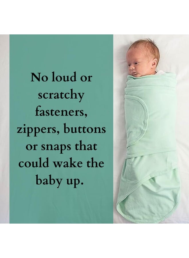 Miracle Blanket Baby Sleep Wearable Swaddle Wrap For Newborn Infant Boy Or Girl 0 3 Months Adventure Awaits - Image 5