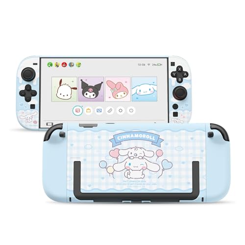 Kuitmor Dockable PC Protective Case Compatible with Switch 2 Model 2025 AllRound Protection Hard Protective Shell for Switch 2 2025 Accessories Blue White Cinnamoroll - Image 1