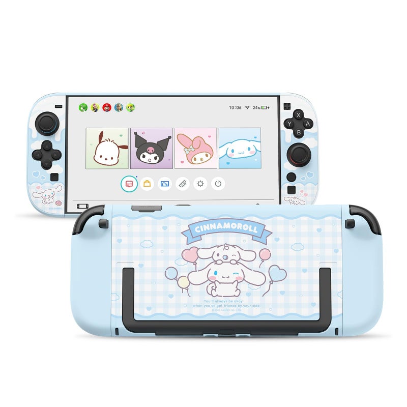 Kuitmor Dockable PC Protective Case Compatible with Switch 2 Model 2025 AllRound Protection Hard Protective Shell for Switch 2 2025 Accessories Blue White Cinnamoroll - Image 2