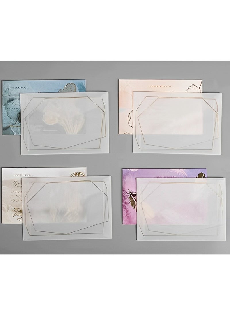 BenQuand Gold Foil  Watercolor Greeting Cards With  Translucent Paper Envelopes  ,For Living Part of Our Days,Best Wishes, Be Yourself, Greeting Cards For Girlfriends, Parents, Relatives, Rlassmates, Teachers - Image 4