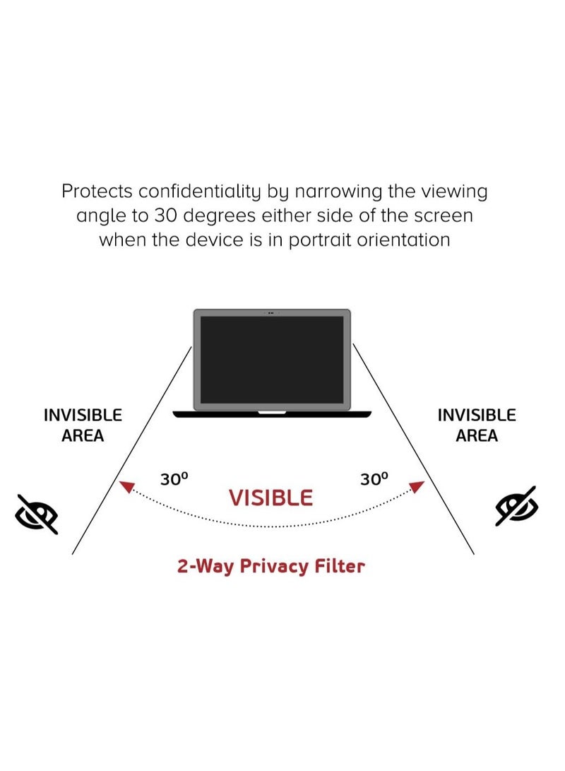 1Pack Horizontal Privacy Screen Protector Compatible with Vivo Pad Air 11.5 2024/Huawei MatePad 11.5s 2024/Matepad 11.5 2025 and 2023/Matepad Air 11.5 2023/Vivo Pad Air 11.5 /Honor Gt 11.5 2025/Honor Pad V9 11.5 2025 - Image 2