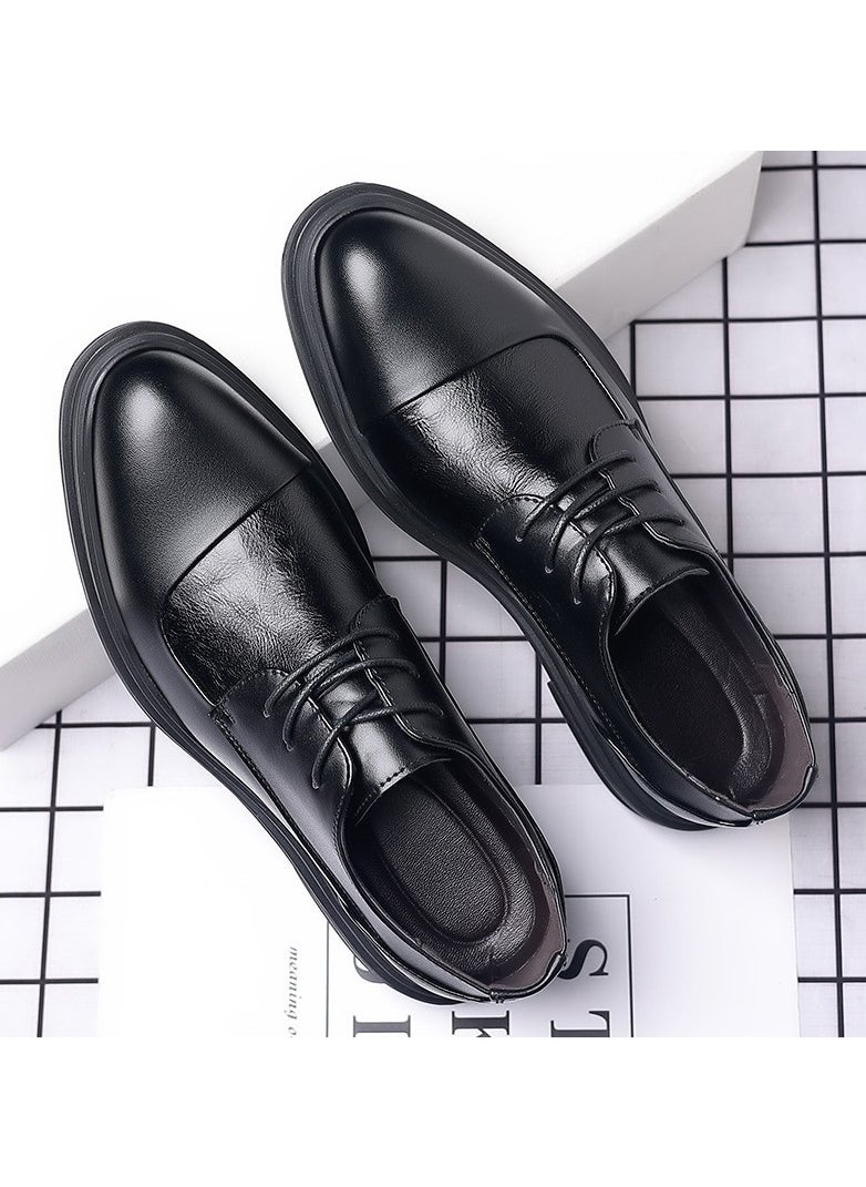 KUYING - New Men's Business Leather Shoes - Image 1