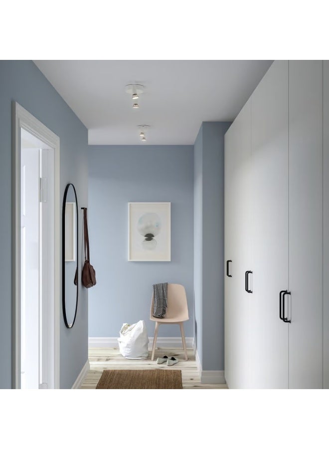 مصباح سقف مدبب بمصباحين، أبيض - Image 2