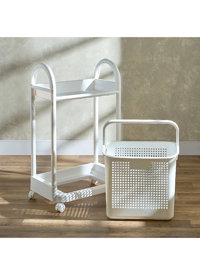 Home Box سلة غسيل مع مساحة تخزين 46.5 × 78 × 30.5 سم  - Image 3