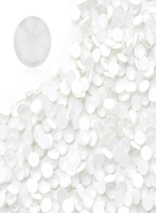 Meibite Neon White Flatback Rhinestones, Glass Rhinestones for Nail Art and Craft, Glue Fix, Loose Crystal Gemstones(Neon White, SS6, 1440pcs, 1.9-2.0mm) - Image 1