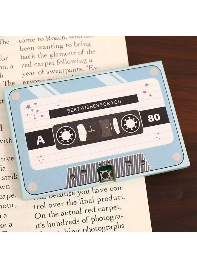 DAREU Voice Greeting Card – 60 Second Recordable Audio Card with Playback – Retro Cassette Talking Sound Card – Personalized Voice Message Greeting for Birthday, Wedding, Anniversary, Special Occasions – Sky Blue - Image 5