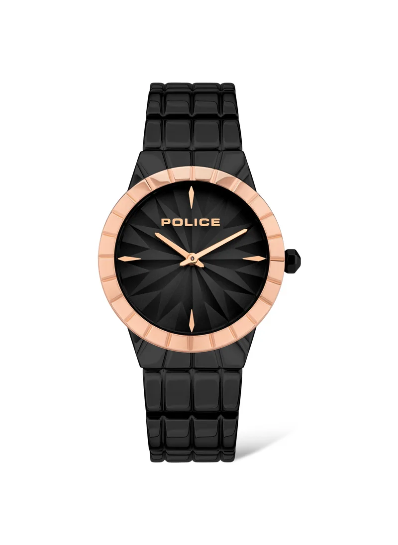 POLICE Police Shirowa Ladies Black Stainless Steel Analog Watch