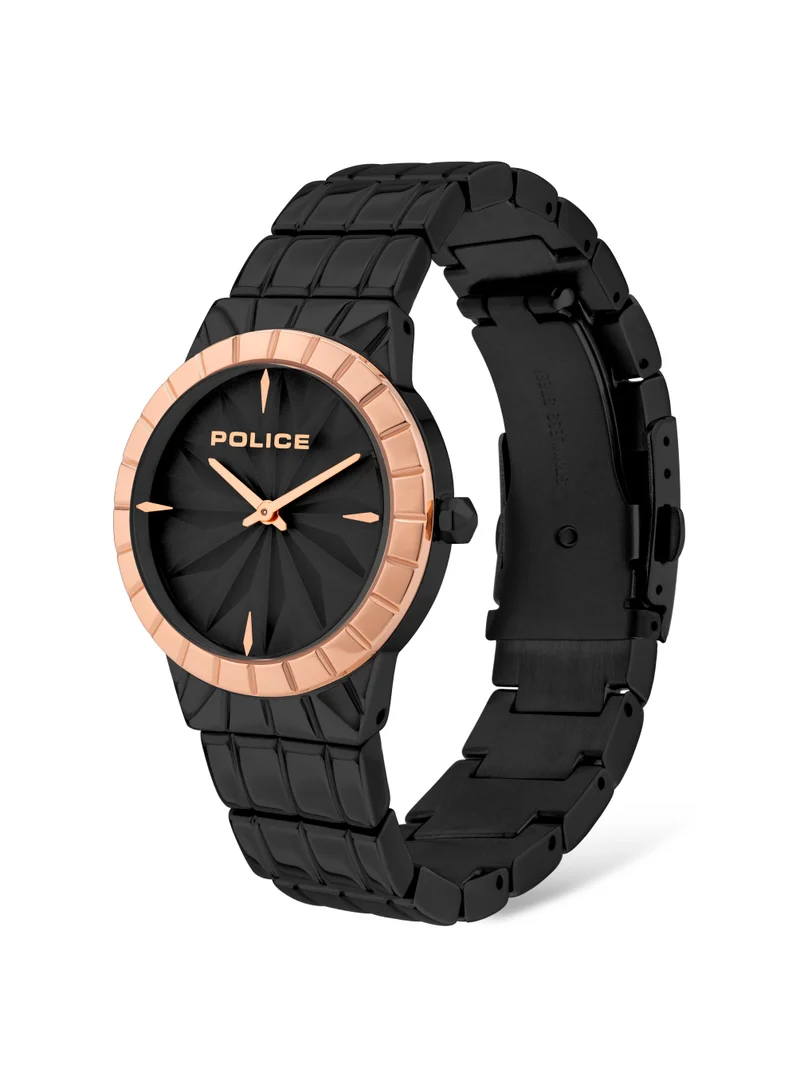 POLICE Police Shirowa Ladies Black Stainless Steel Analog Watch
