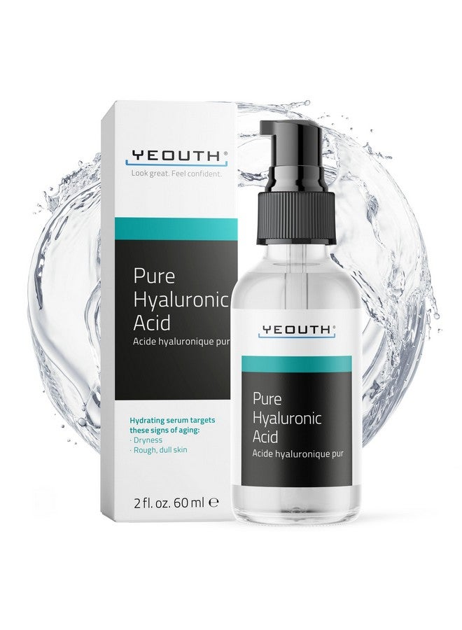 YEOUTH Pure Hyaluronic Acid Serum for Face 100%, Hydrating Serum for Dry & Dull Skin, Moisturizing Serum, Hyaluronic Serum for Face, Women & Men Face Serum 2oz - Image 1