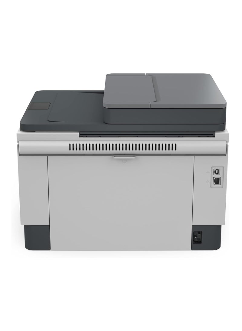 HP طابعة LaserJet Tank MFP 2602sdw، أبيض وأسود، 22 صفحة في الدقيقة، طابعة للأعمال، المسح الضوئي إلى البريد الإلكتروني/PDF؛ طباعة على الوجهين؛ وحدة تغذية المستندات التلقائية سعة 40 ورقة؛ واي فاي؛ مملوء مسبقًا بالحبر لطباعة ما يصل إلى 5000 صفحة-2R7F5A أبيض - Image 5
