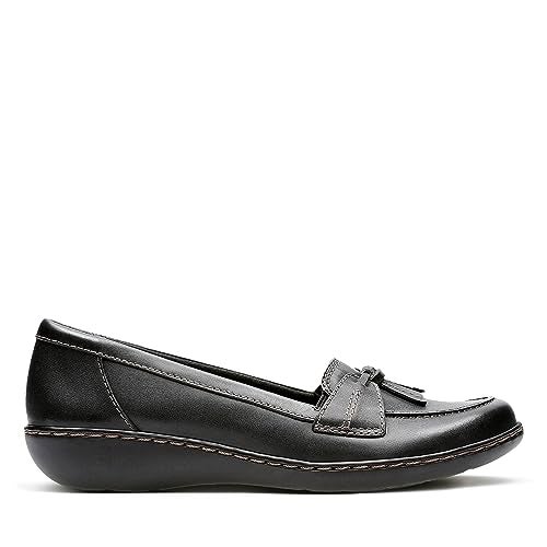 Clarks Women's Ashland Bubble Loafer, Black, 9.5 X-Wide - Image 2