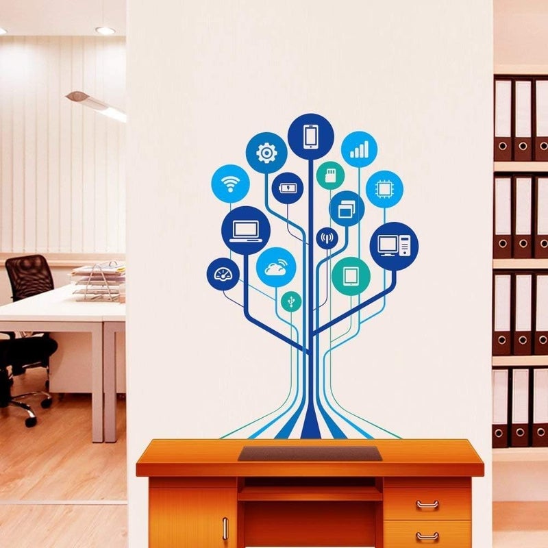 Asmi Collection Vinyl Tree Wall Sticker for Office - Image 3