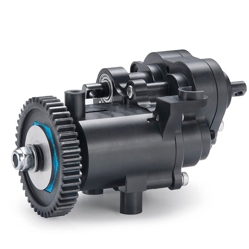 RCLIONS CNC Aluminum Metal Transmission Case Gearbox with Steel Gear for TRX4 T4 110th RC Crawler Car - Image 2