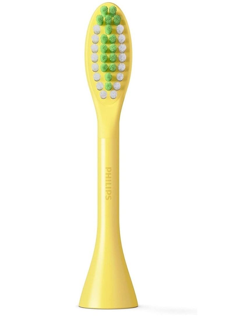 PHILIPS SONICARE Philips One by Sonicare, 2 Brush Heads, Mango Yellow, BH1022/02 - Image 3