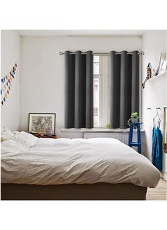 2-Piece Blackout Thermal Window Curtains Dark Grey 100x130cm - pzsku/Z7B80922F0726DEED642EZ/45/_/1735905304/a6bbc54f-a0c1-4ee1-92eb-118455d7d085