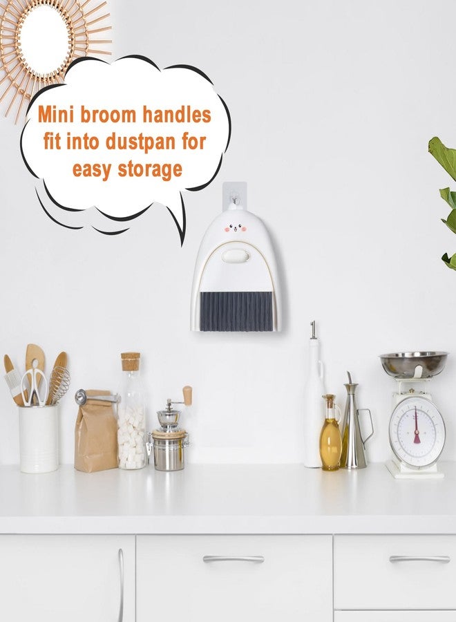 XXFLOWER Mini Dustpan and Brush Set, Small Handheld Dust Pan with Clean Broom for Home, Kitchen, Desktop, Sofa, Keyboard, Table and Pet Cages(Cute Animal) - Image 5