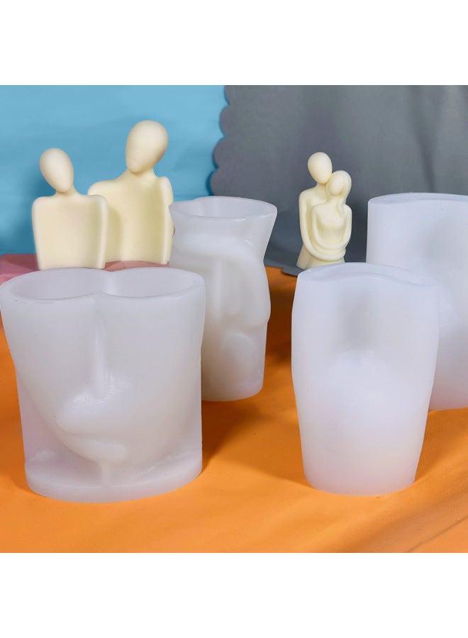 Sanxin Portrait Aromatherapy Candle Silicone Mold DIY Low Temperature Candle Couple Body Gypsum Incense Stone Grinding Tool-Specifications:The Young Couple-boyfriend RX-65 - Image 3
