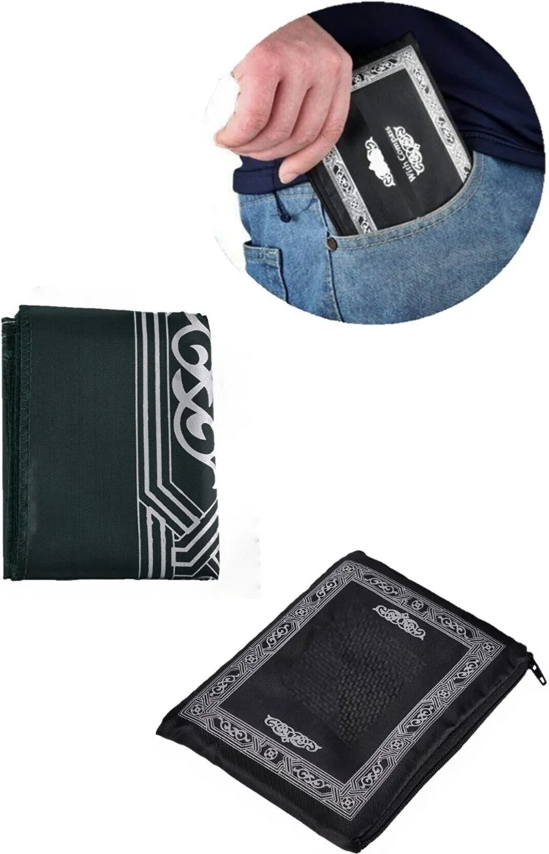 بولدي Travel Prayer Rug - Pocket Prayer Rug - Portable Prayer Rug - Waterproof Pocket Prayer Rug - Prayer Mat