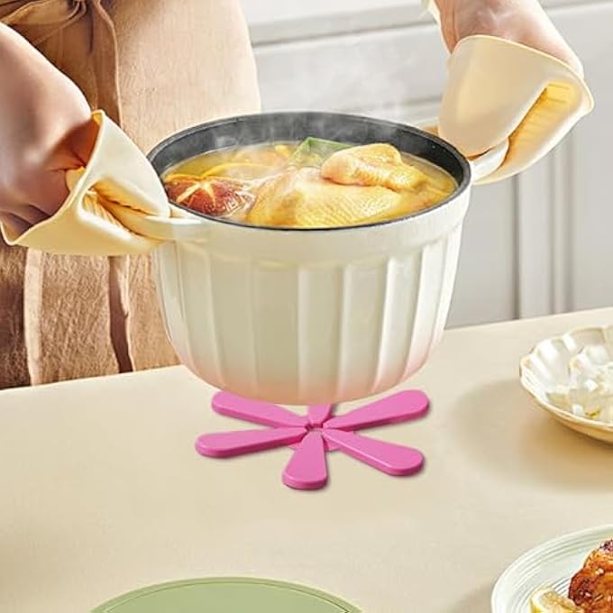 ريحني حامل ثلاثي على شكل شجرة للأواني ومضاد للحروق، وحامل لطاولة الطعام، وحامل لإبريق الشاي، وحامل للأكواب والأوعية والأطباق وأباريق الشاي والمقالي والمطابخ وغرف المعيشة وطهاة المنازل وأصحاب المنازل والفنادق والمطاعم - Image 3