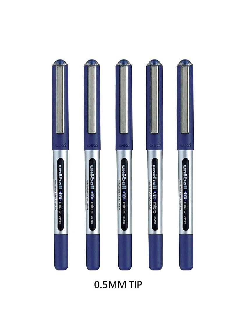 Uniball قلم حبر سائل Uniball Eye Roller مكون من 10 قطع باللون الأزرق  - Image 3