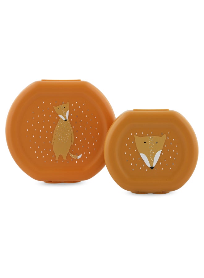Trixie Snack Box With Clip - Set of 2 - Mr. Fox - Image 1