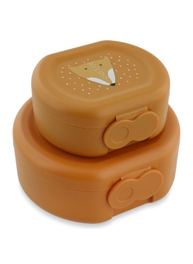 Trixie Snack Box With Clip - Set of 2 - Mr. Fox - Image 3