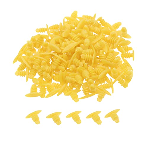 Mtsooning 200Pcs Auto Weatherstrip Retainer, Plastic Rivets Clip Universal Push Bumper Fastener Replacement for Mazda Honda Toyota BMW - Image 1