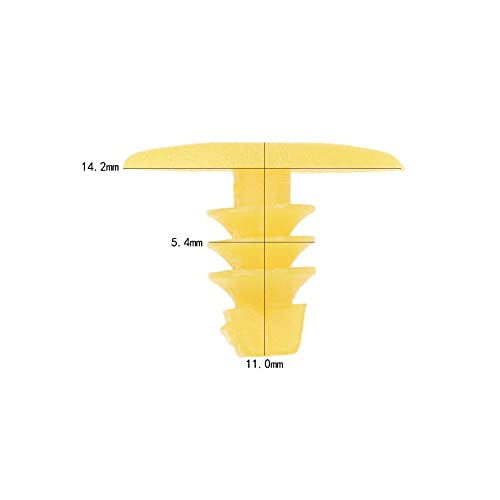 Mtsooning 200Pcs Auto Weatherstrip Retainer, Plastic Rivets Clip Universal Push Bumper Fastener Replacement for Mazda Honda Toyota BMW - Image 3
