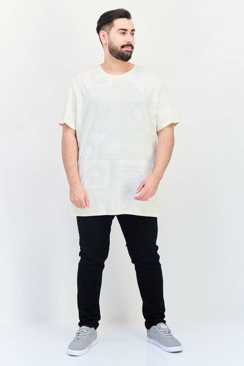 Celio Men Crew Neck Short Sleeve Graphic Print T-shirt, Multicolor - Image 4