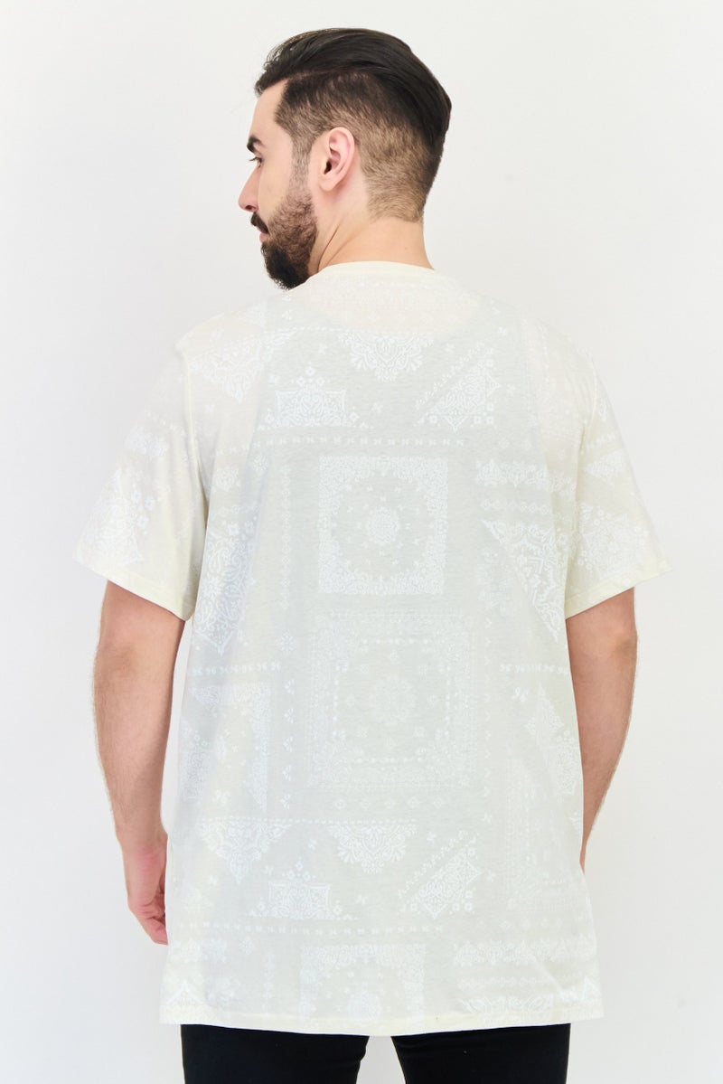 Celio Men Crew Neck Short Sleeve Graphic Print T-shirt, Multicolor - Image 3