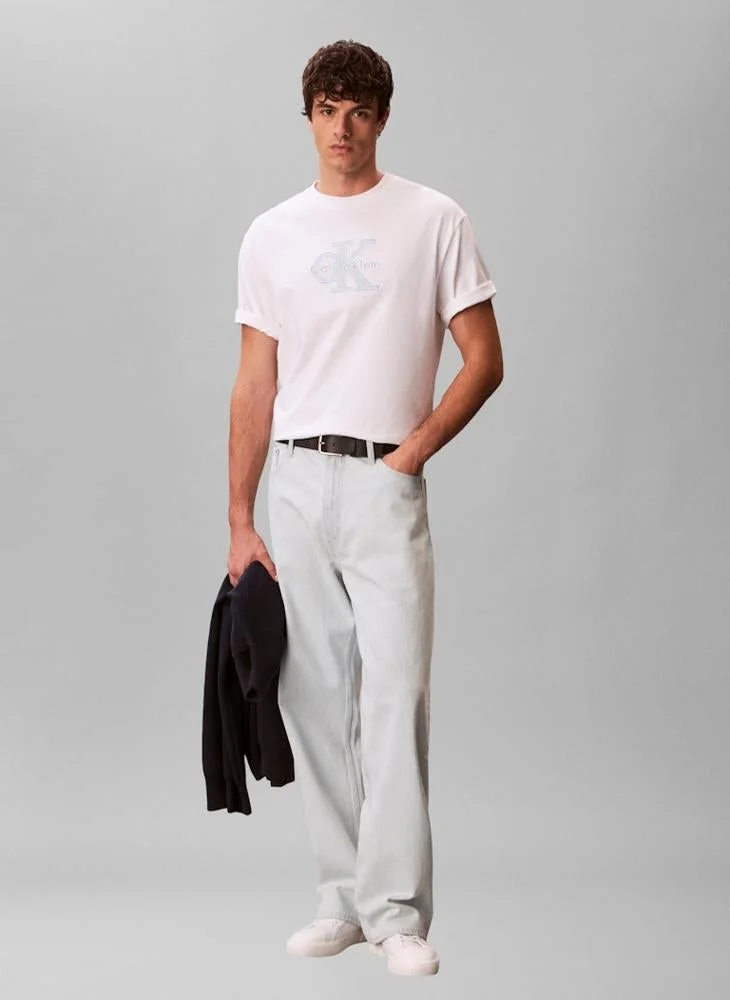Calvin Klein Jeans  Relaxed Logo Appliqué T-shirt for Men | Best Price UAE