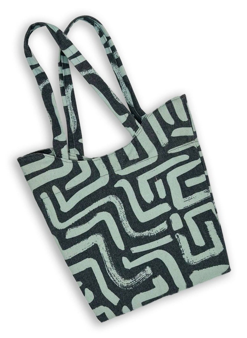 غريبو للحقائب حقيبة يد حريمي كتان مطبوعة W230001B