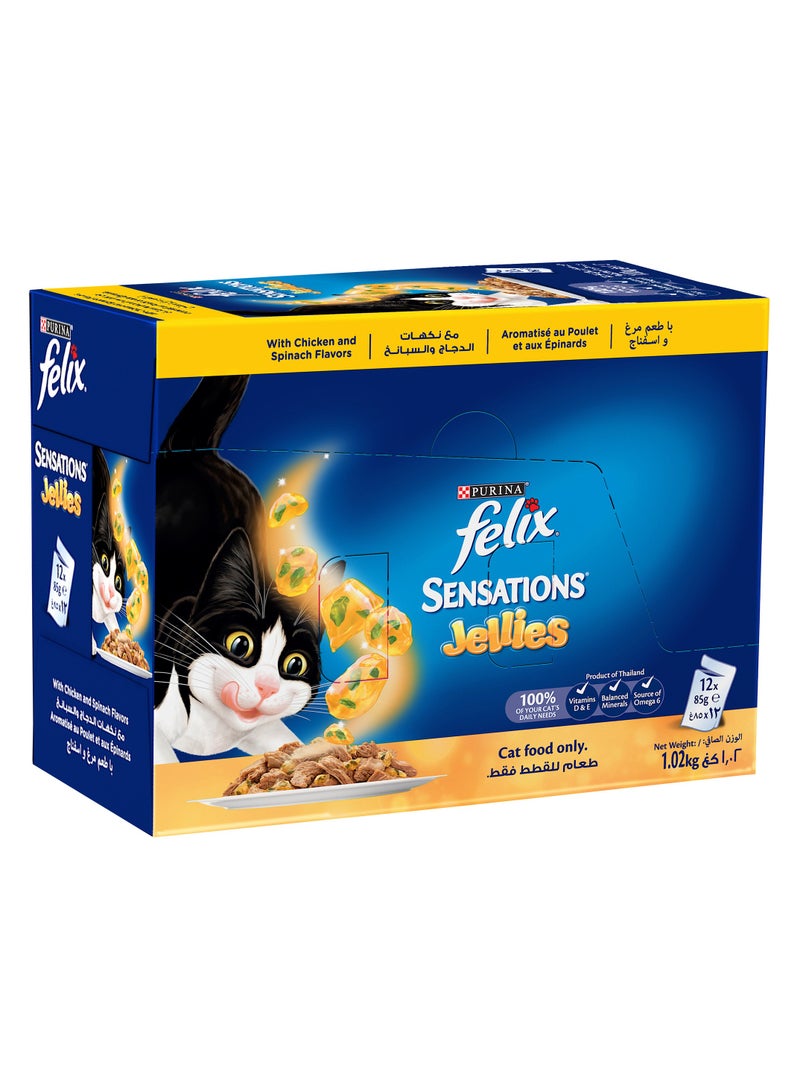 بورينا دجاج فيليكس و اسباني بالجيلي 12x85جم - Image 1